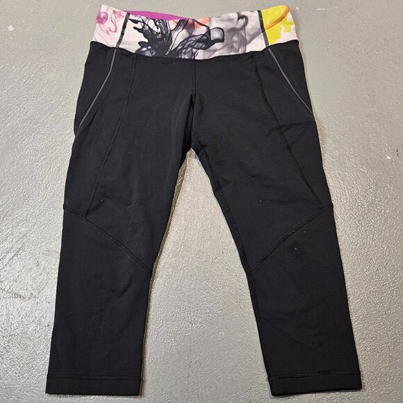 Lululemon Unicorn Tears Running Crop sz8 - Picture 1 of 8